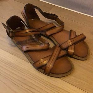 Clarks Leather Gladiator Sandals